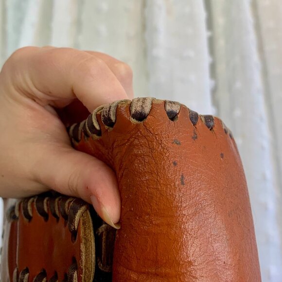 Vintage 60s/70s Hippie Woodstock Era Leather Octagram Stachel - Picture 5 of 5